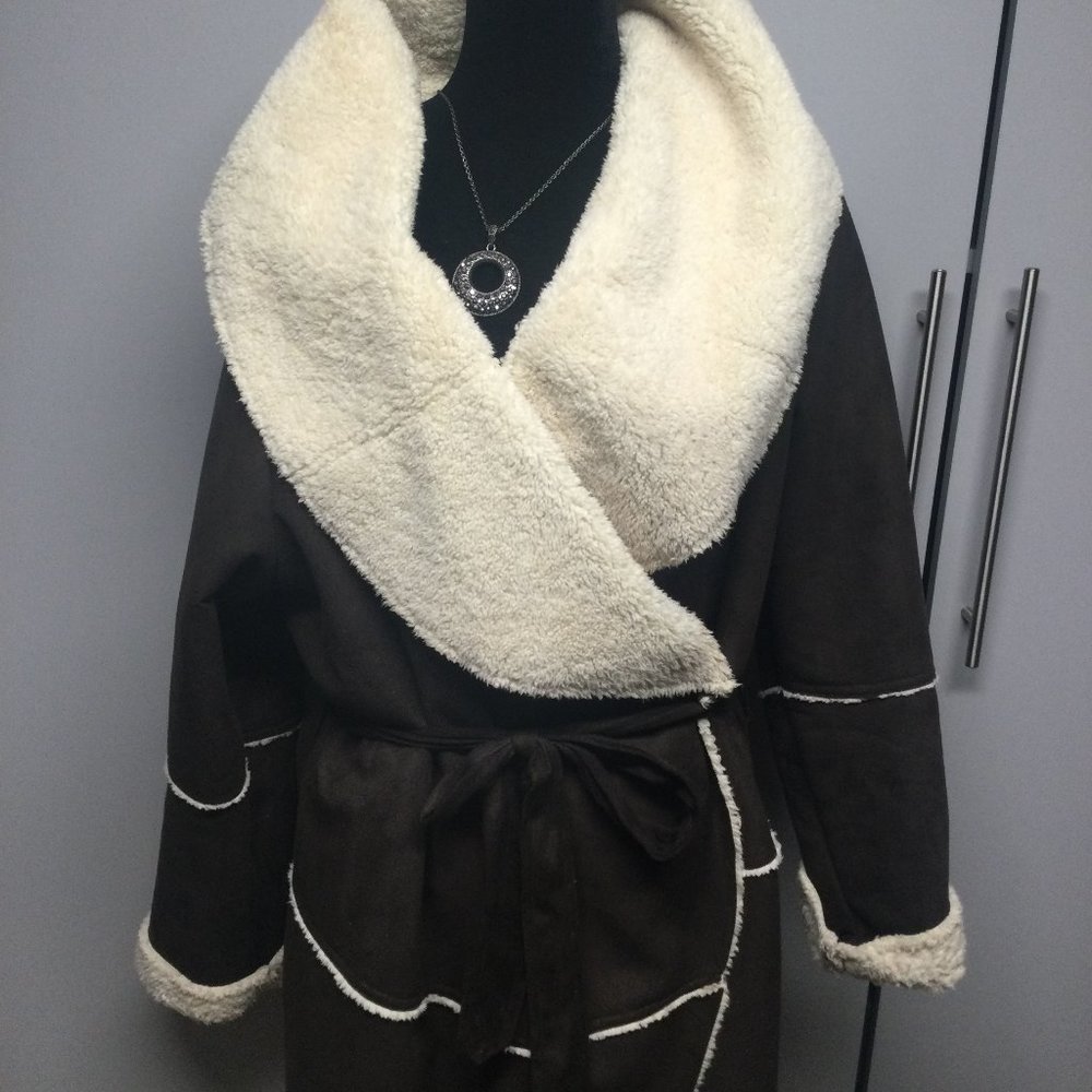 Just FabFaux Fur Fleece Coat